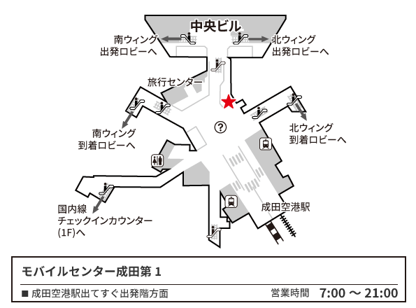 モバイルセンター成田第1 地図